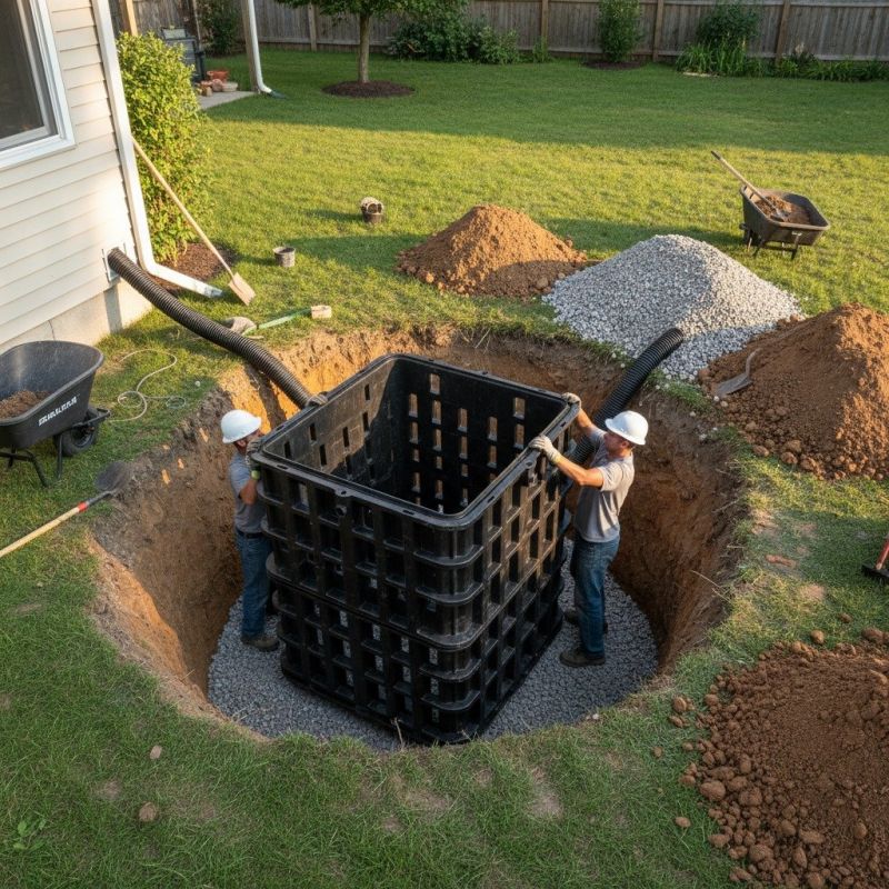 Veranda Drain Installation